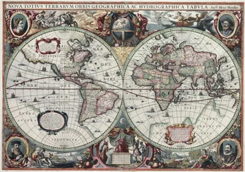 Nova Totius Terrarum Orbis Geographica ac Hydrographica Tabula